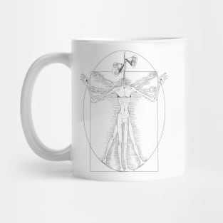 Sirenhead Vitruvian Man Mug